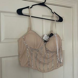 NWT Jeweled Corset